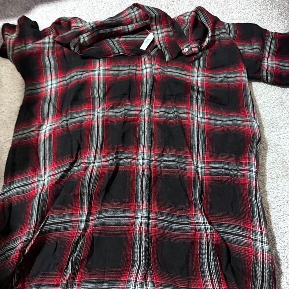 Madewell Red and Black Plaid Dress - Picture 1 of 1